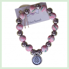 Pulsera San Benito Nazareth - color rosa viejo