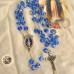 Rosario especial Medalla Milagrosa - azul