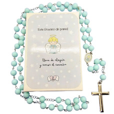 Rosario Angel de la guarda para Pared - CELESTE