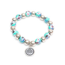 Pulsera San Benito Nazareth - color aqua