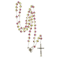 Rosario Especial Nuestra Señora de Fátima 8mm - rosa